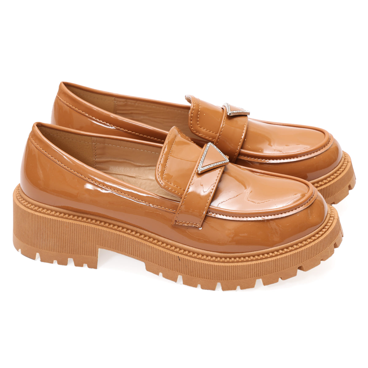 Mocassino in simil pelle con fibbia argentata- Art.DH1144