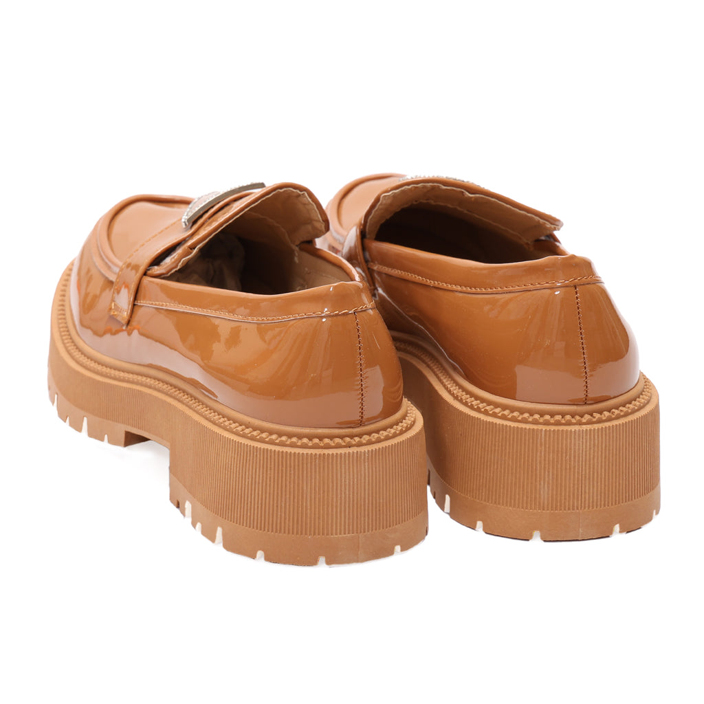 Mocassino in simil pelle con fibbia argentata- Art.DH1144