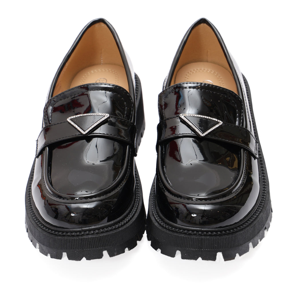 Mocassino in simil pelle con fibbia argentata- Art.DH1144
