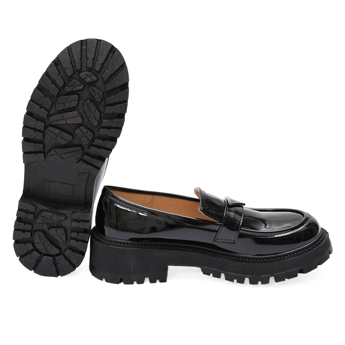 Mocassino in simil pelle con fibbia argentata- Art.DH1144