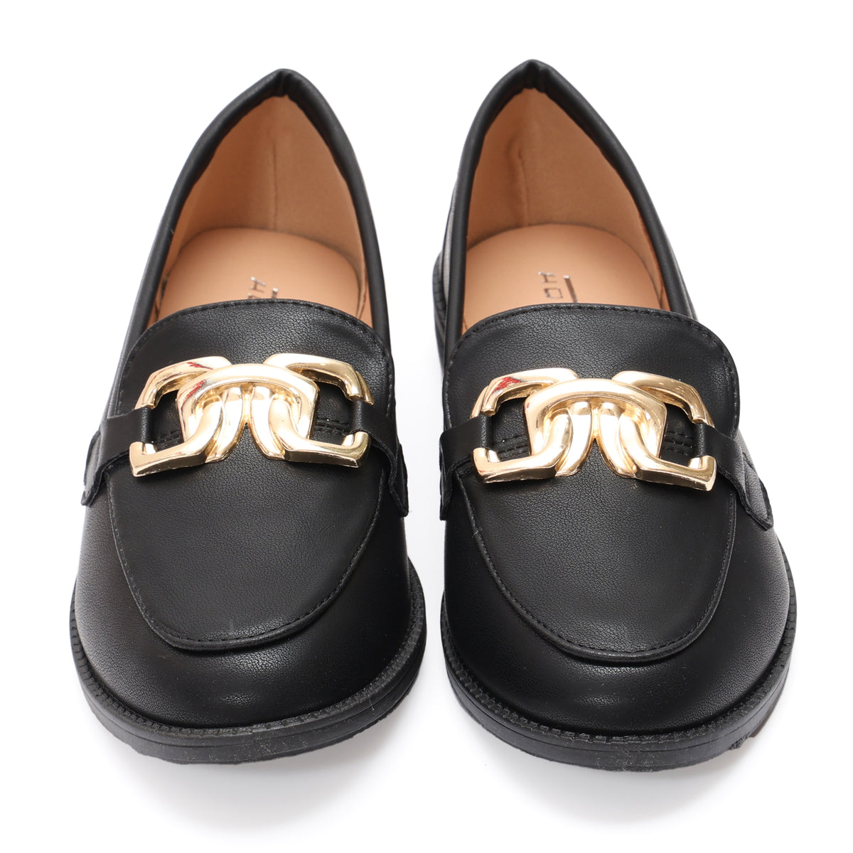 Mocassino in simil pelle con fibbia dorata- Art.HS83364