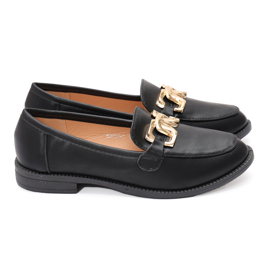 Mocassino in simil pelle con fibbia dorata- Art.HS83364