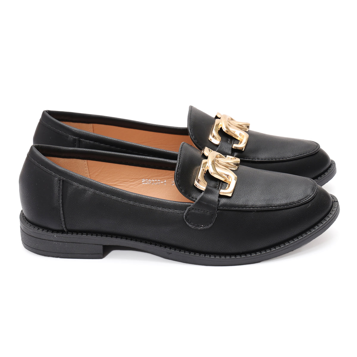 Mocassino in simil pelle con fibbia dorata- Art.HS83364