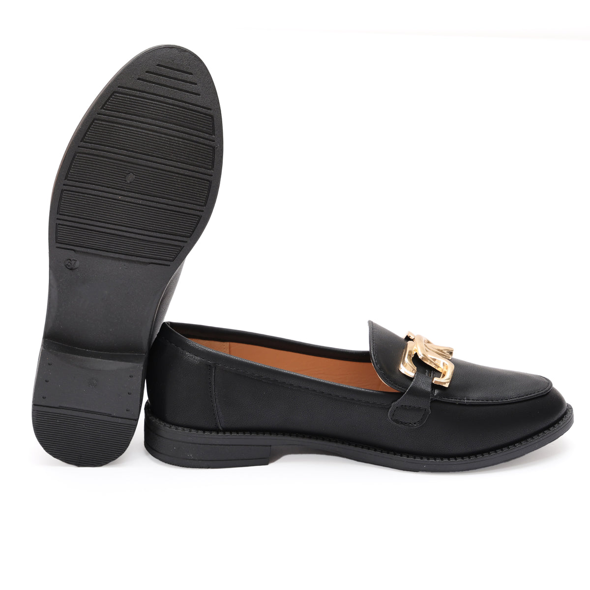 Mocassino in simil pelle con fibbia dorata- Art.HS83364