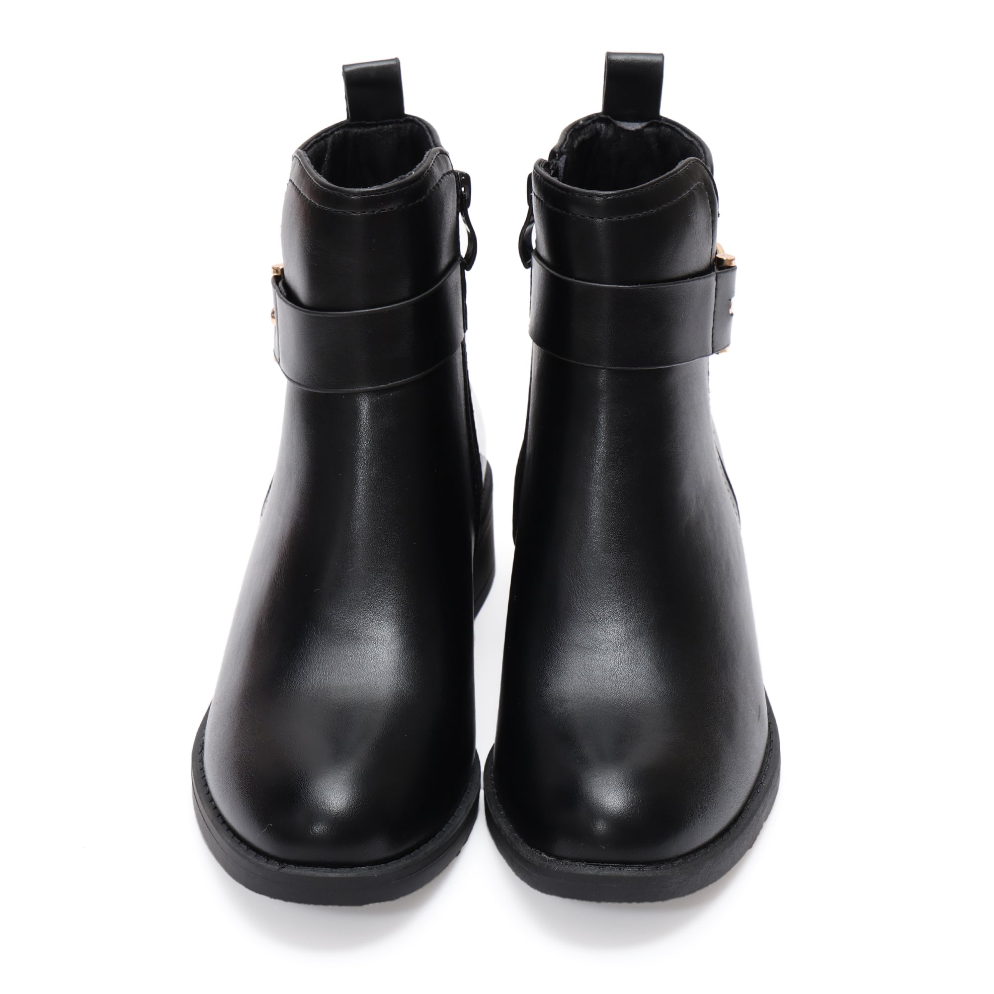 Stivaletto in simil pelle con fibbia dorata- Art.AS3295