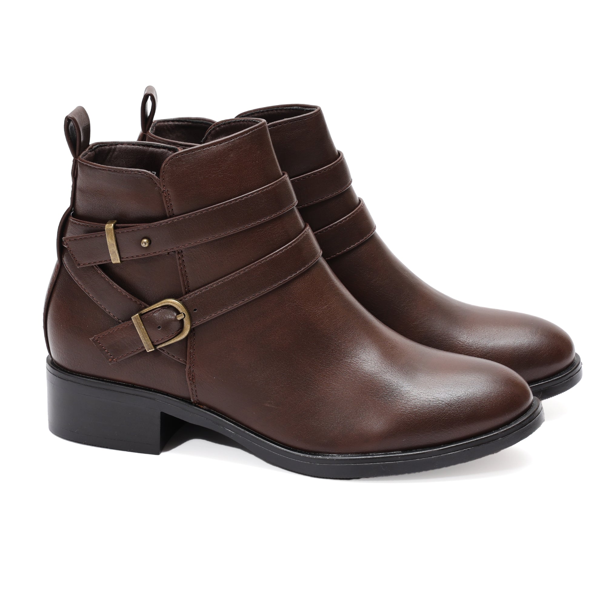 Stivaletto in simil pelle con fibbia- Art.CHC313