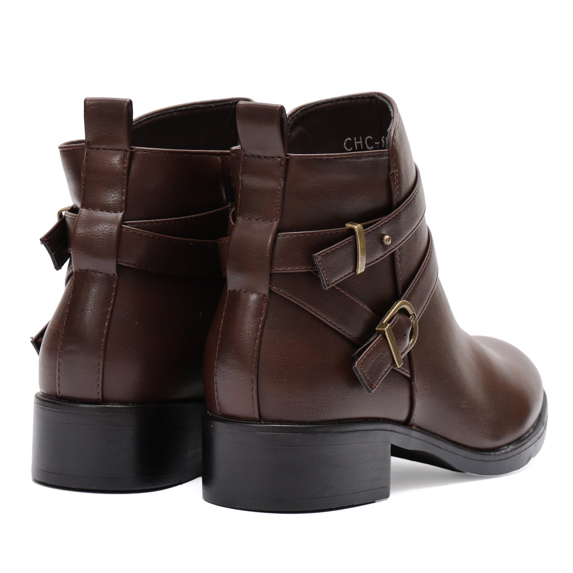 Stivaletto in simil pelle con fibbia- Art.CHC313