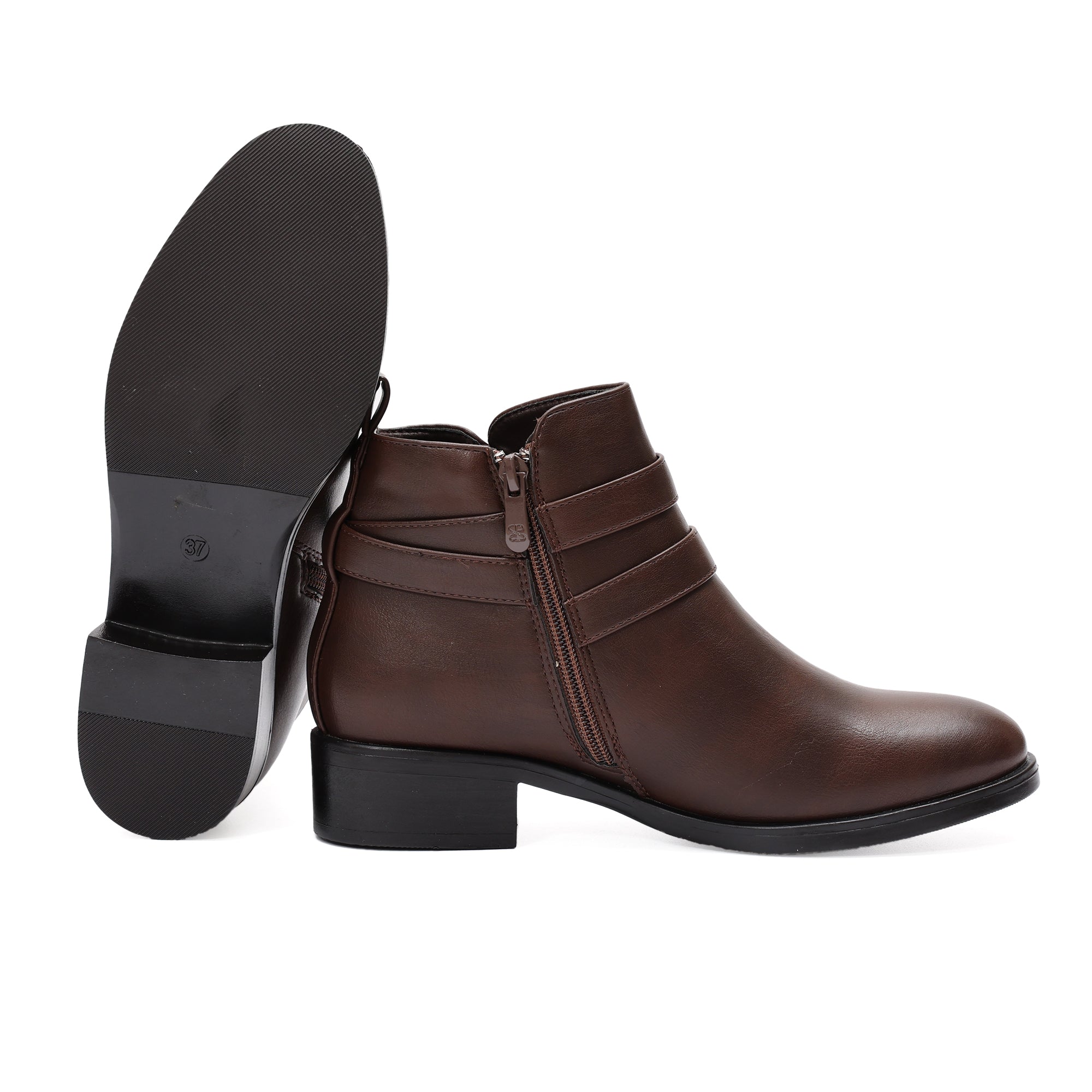 Stivaletto in simil pelle con fibbia- Art.CHC313