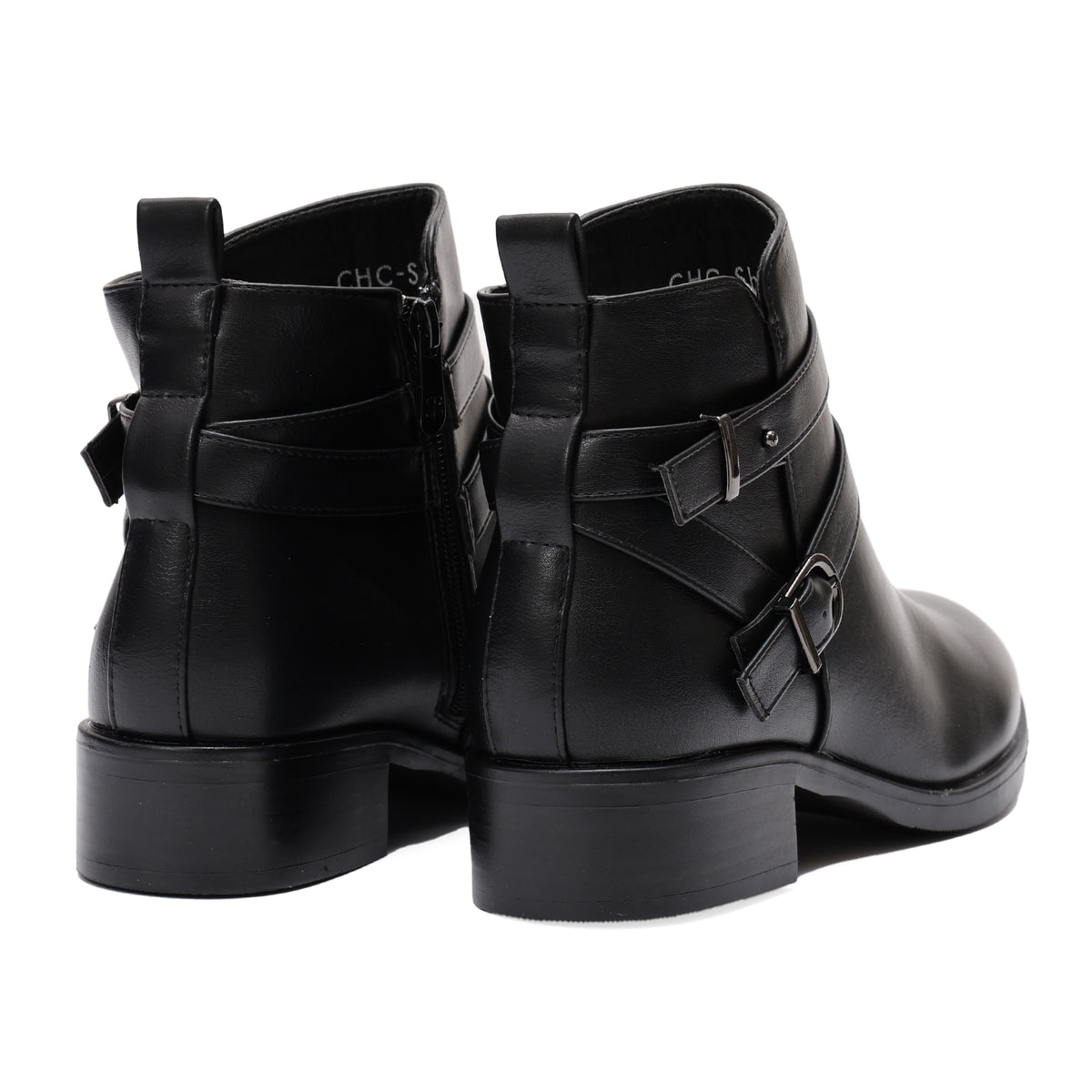 Stivaletto in simil pelle con fibbia- Art.CHC313
