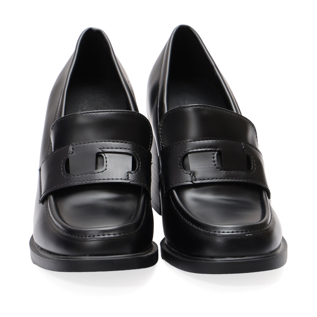 Mocassino in simil pelle con tacco- Art.9239