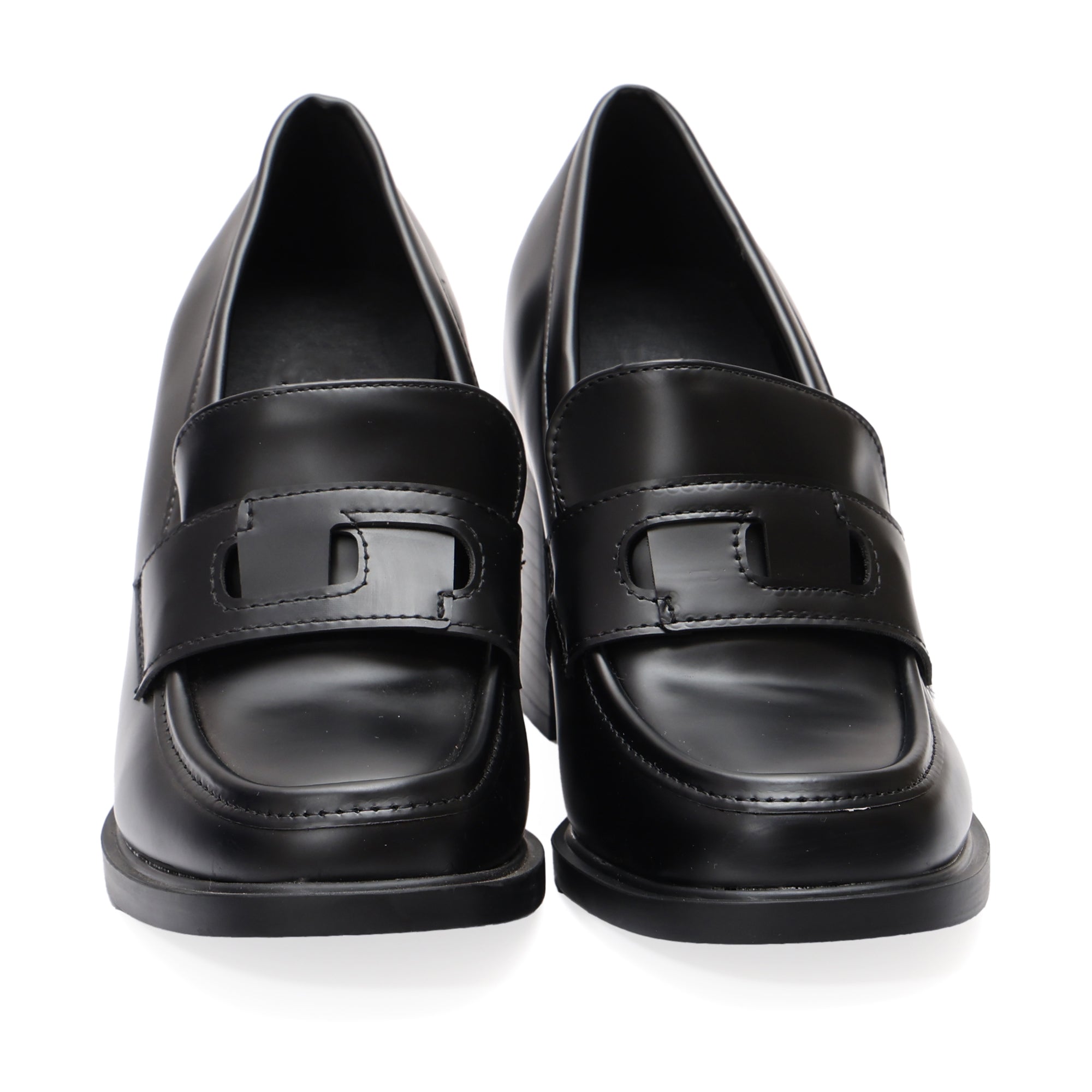 Mocassino in simil pelle con tacco- Art.9239
