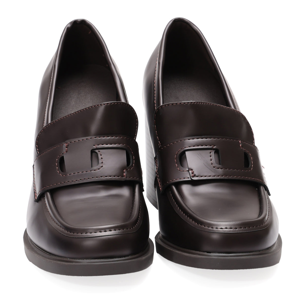 Mocassino in simil pelle con tacco- Art.9239