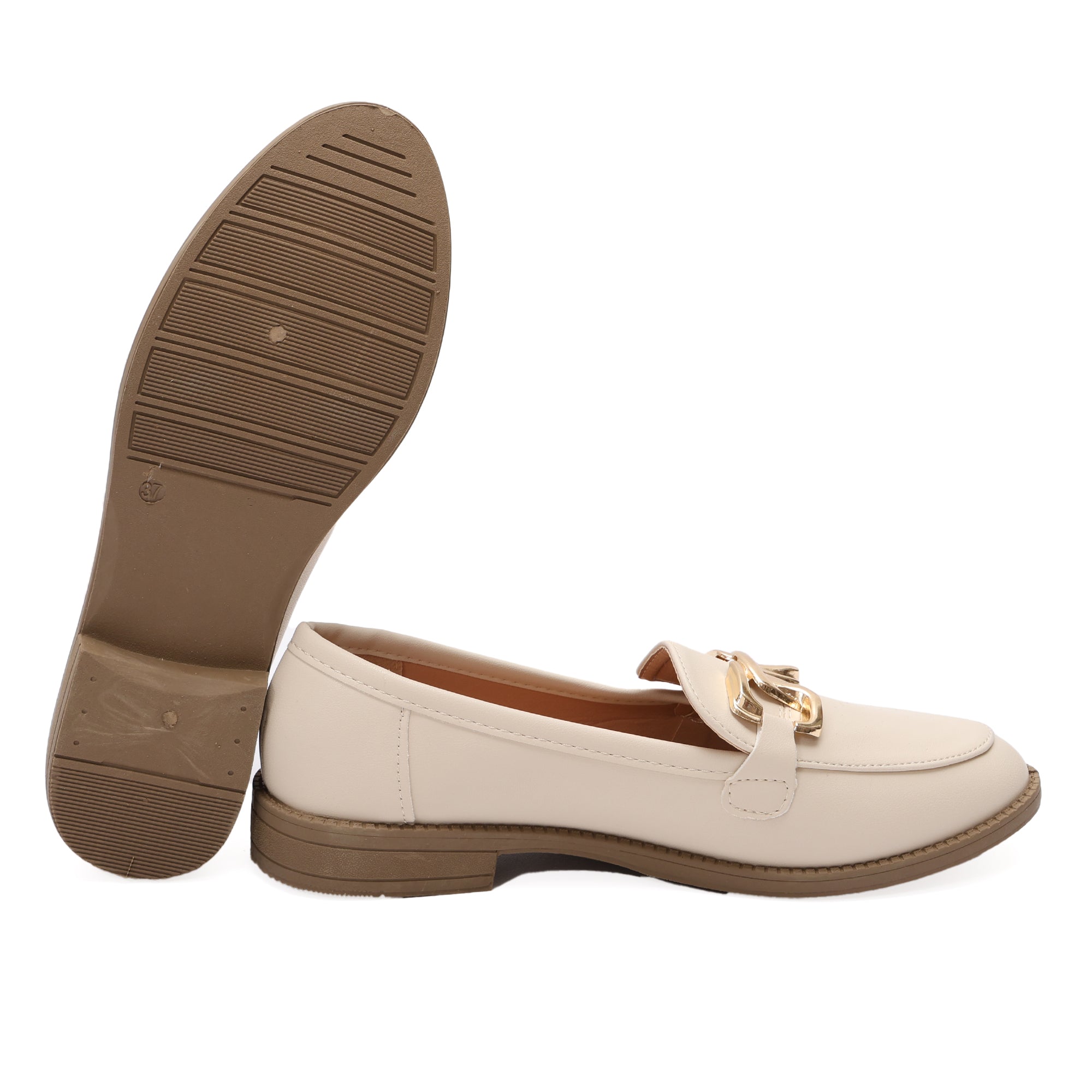 Mocassino in simil pelle con fibbia dorata- Art.HS83364