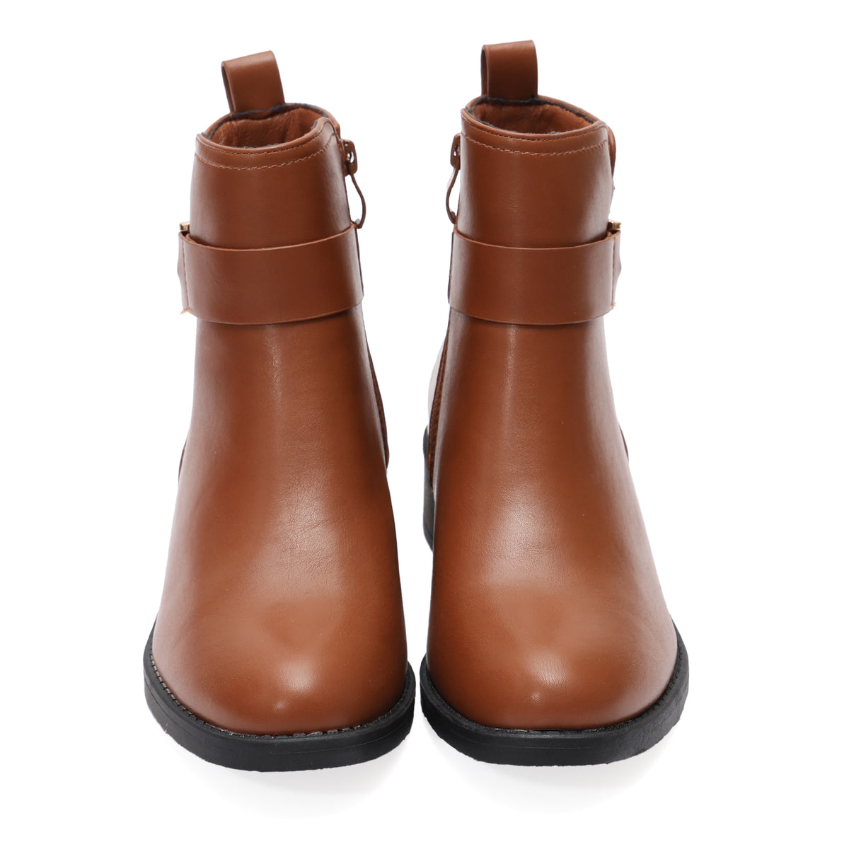 Stivaletto in simil pelle con fibbia dorata- Art.AS3295