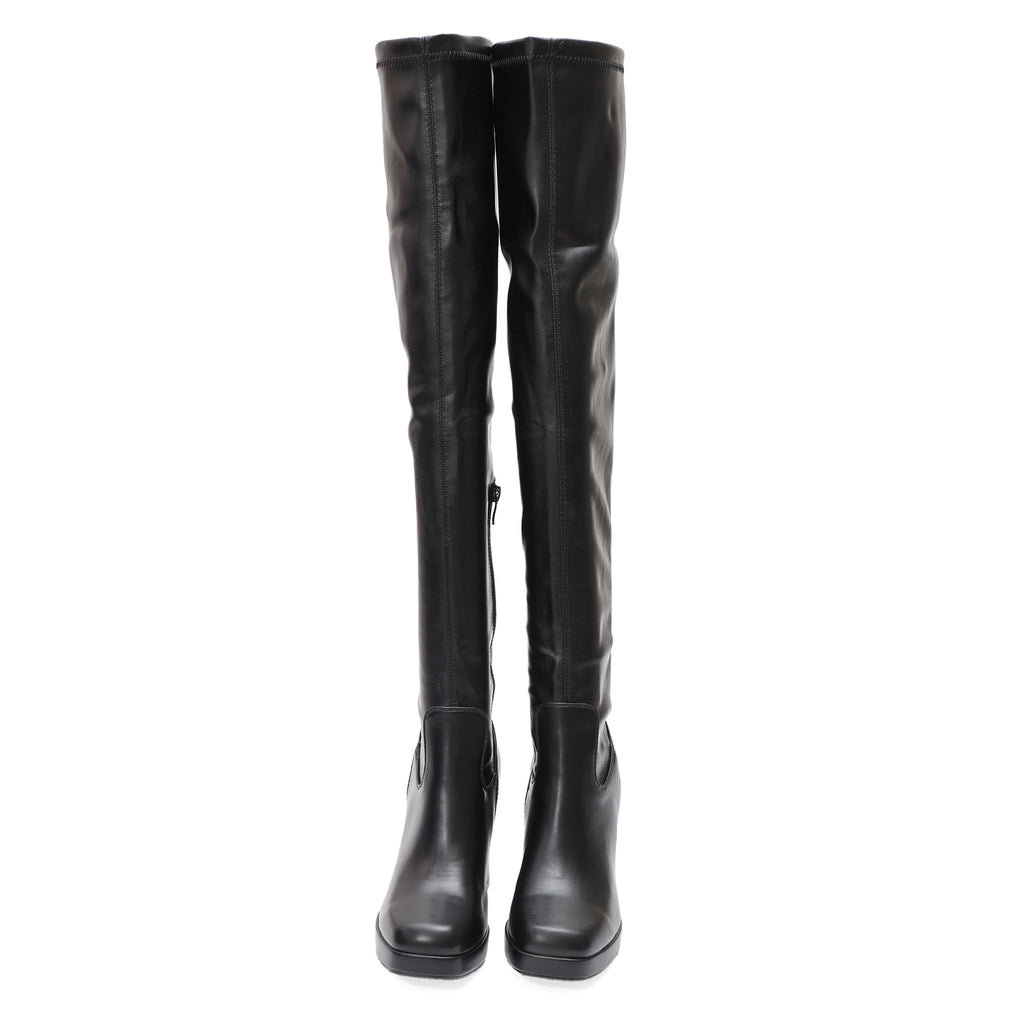 Stivali in simil pelle con tacco- Art.DQY8259