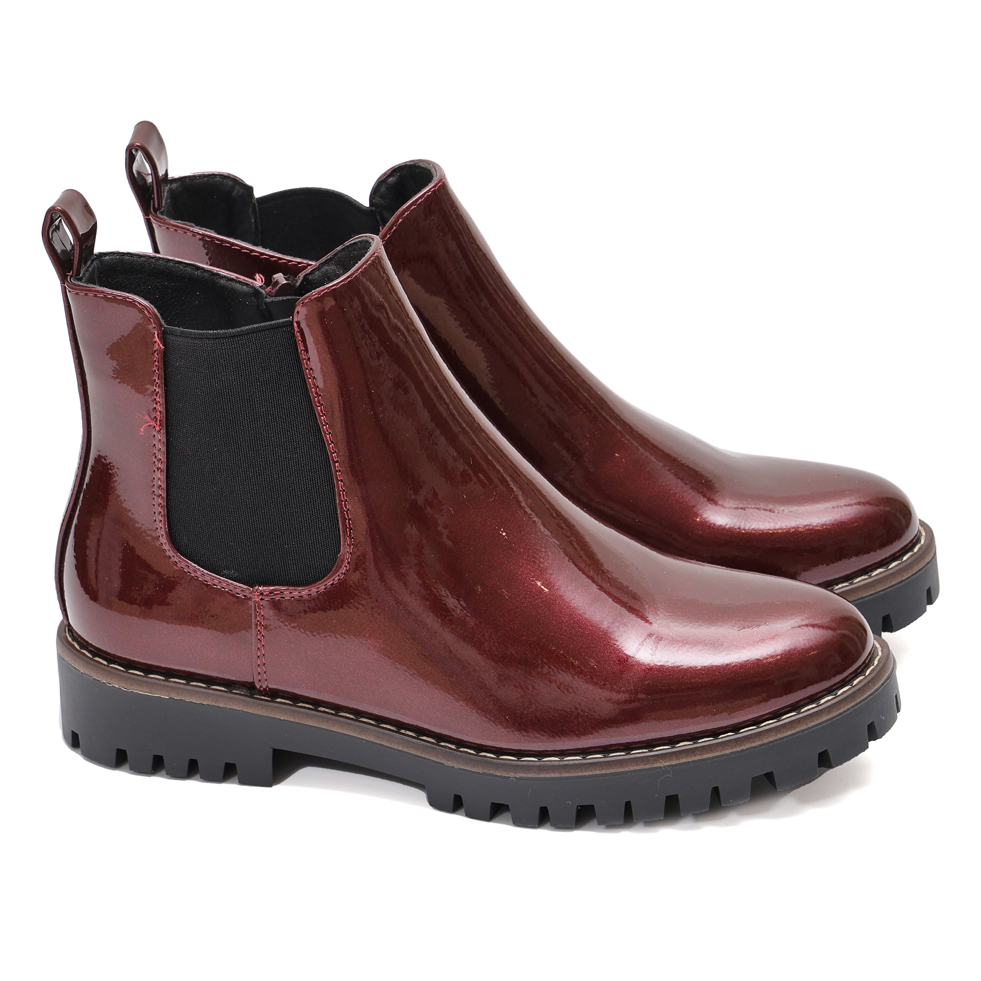 Stivaletto in simil pelle con elastico laterale - Art.DMLM8306