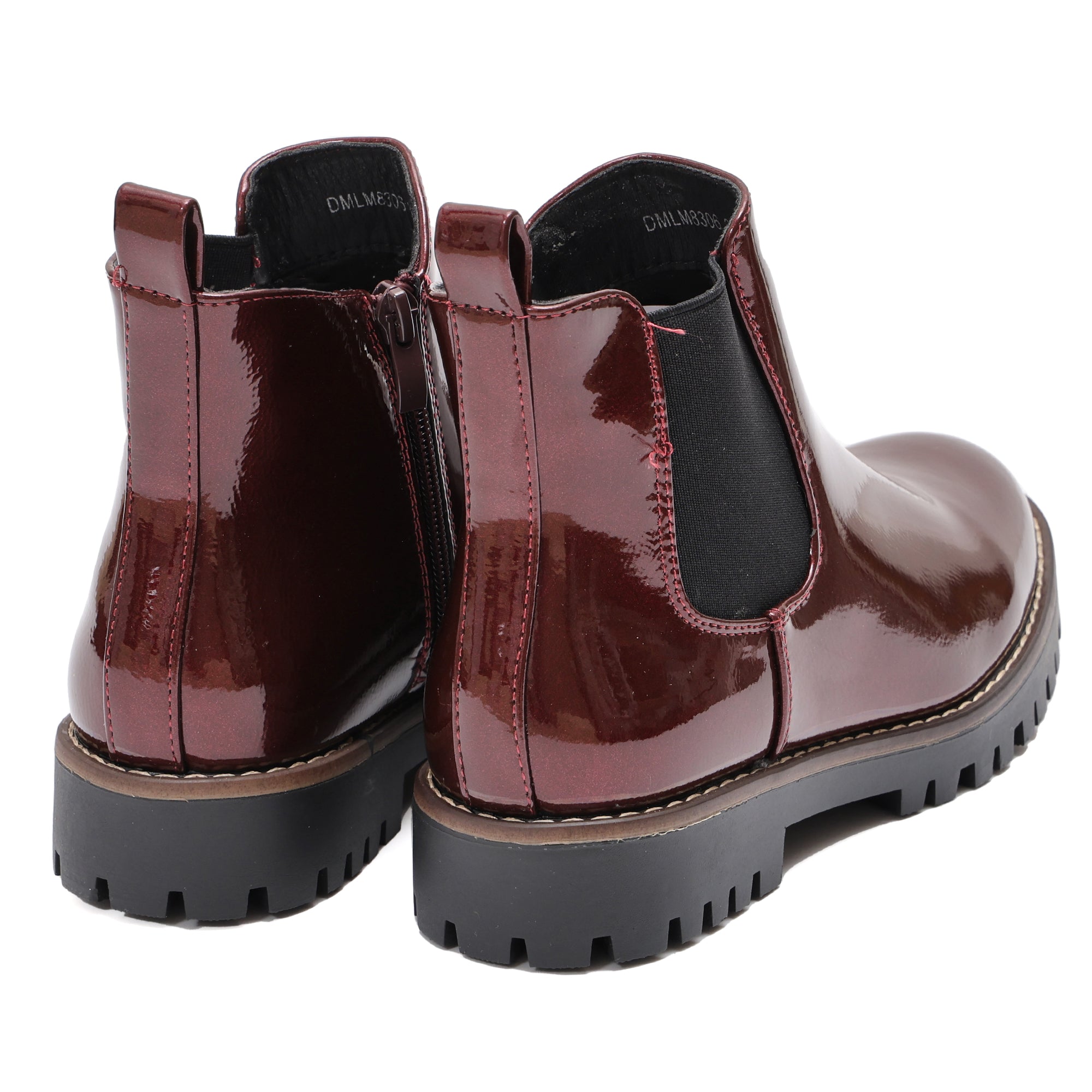 Stivaletto in simil pelle con elastico laterale - Art.DMLM8306