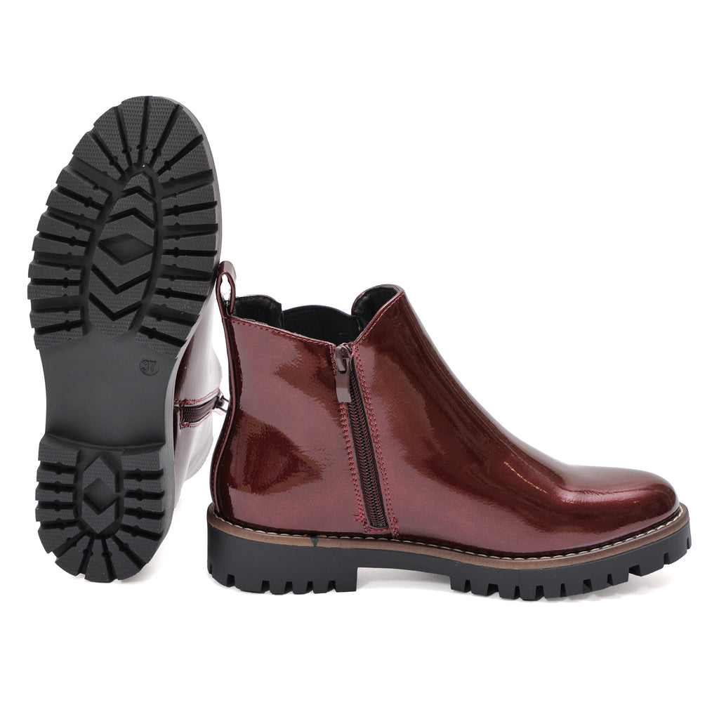 Stivaletto in simil pelle con elastico laterale - Art.DMLM8306