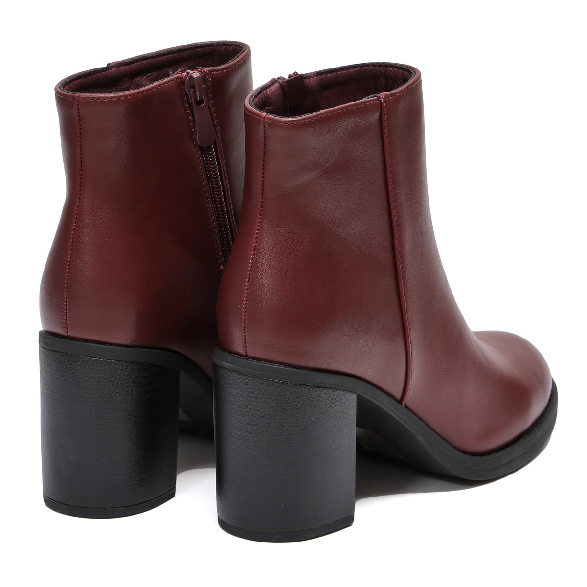 Stivaletto in simil pelle con tacco- Art.BM203