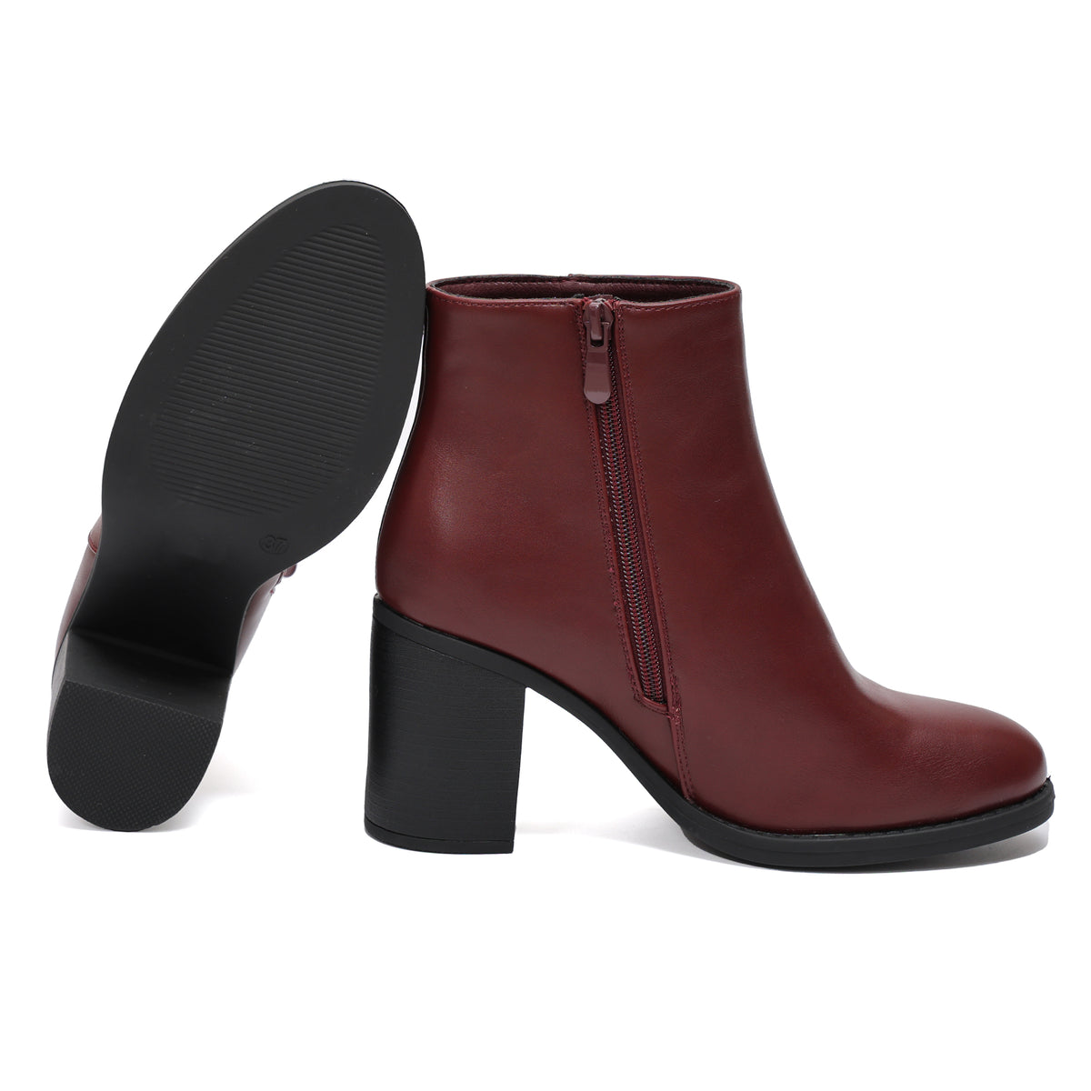 Stivaletto in simil pelle con tacco- Art.BM203