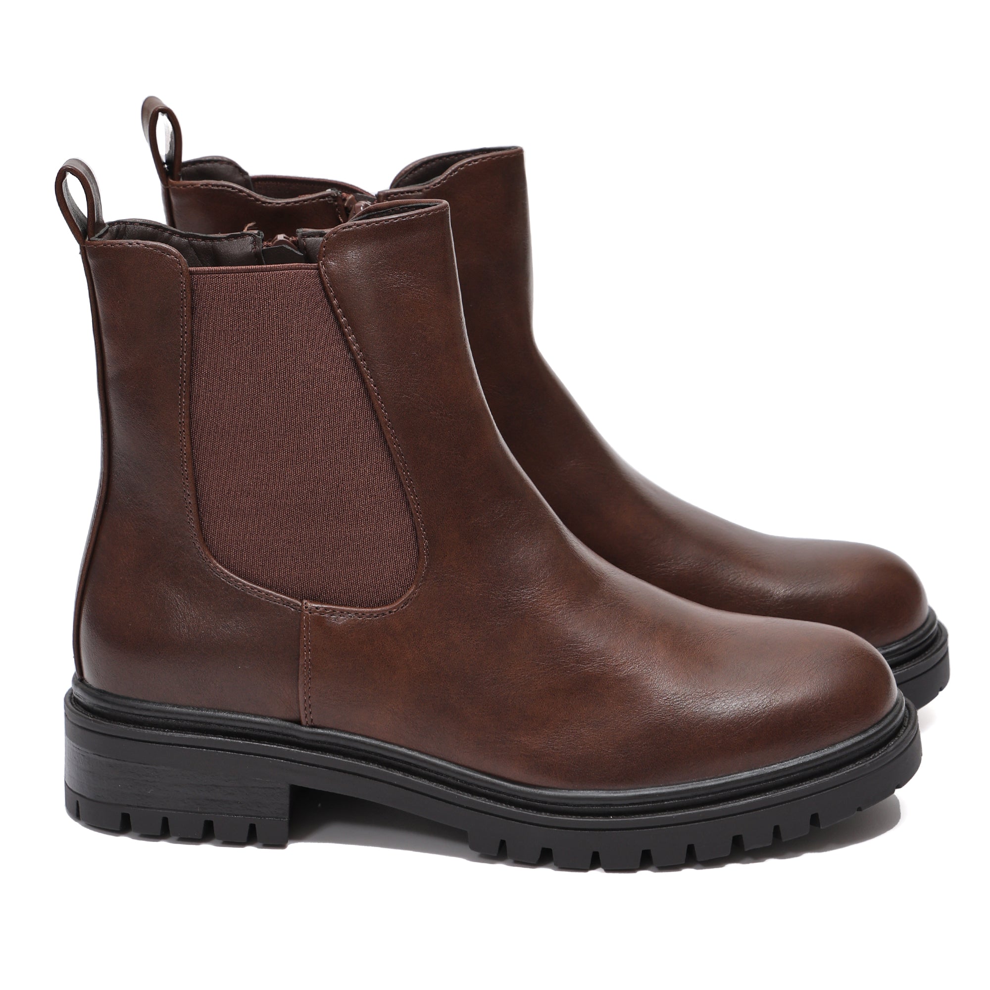 Stivaletto in simil pelle con fascia elastica- Art.9268