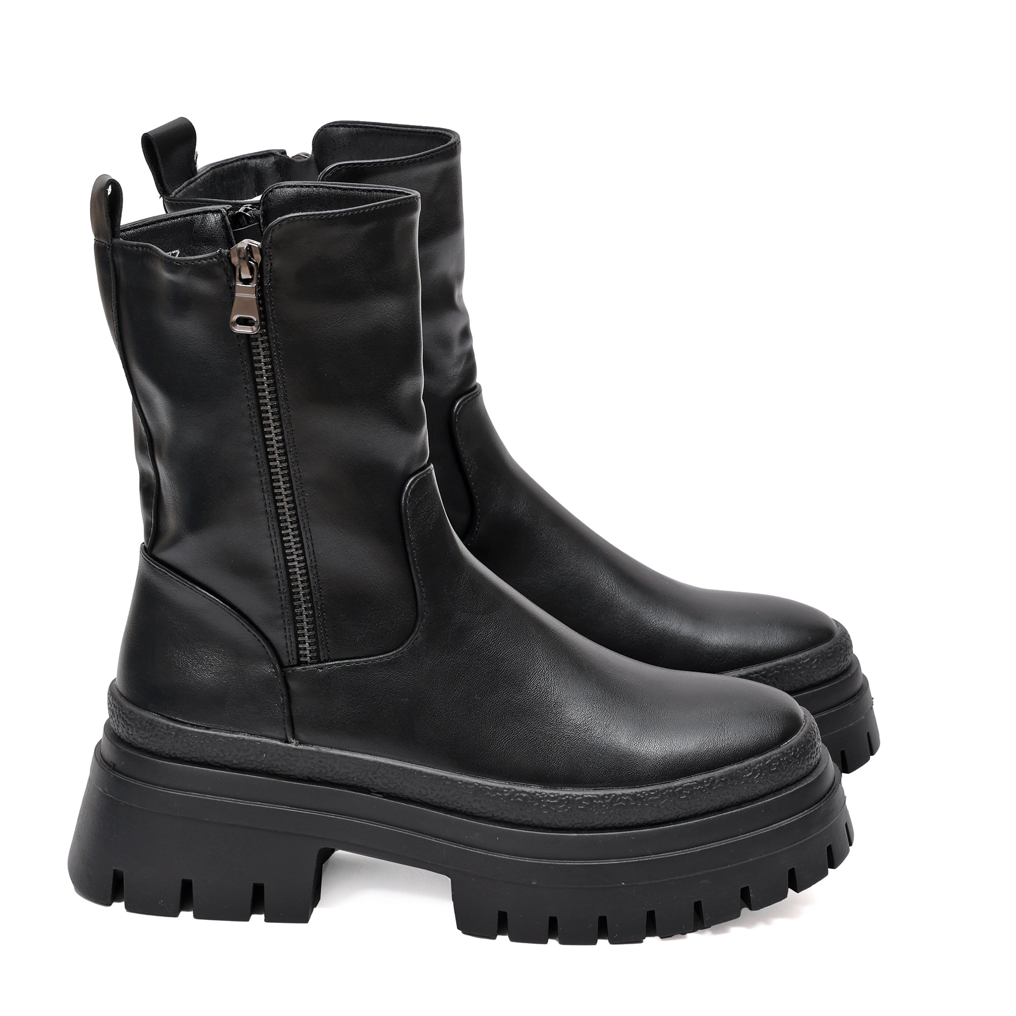 Stivaletto in simil pelle con cintura finta- Art.DQY9616