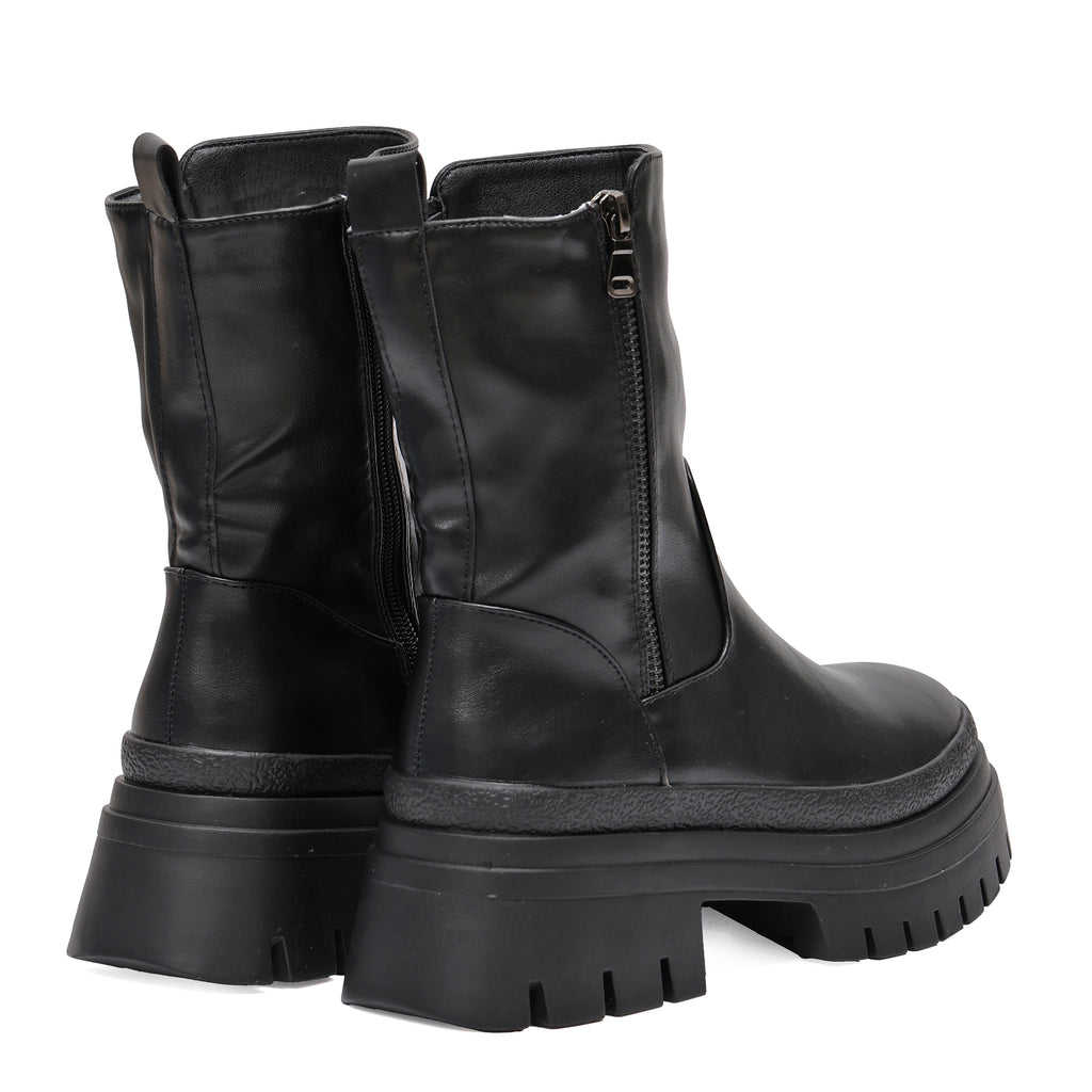 Stivaletto in simil pelle con cintura finta- Art.DQY9616