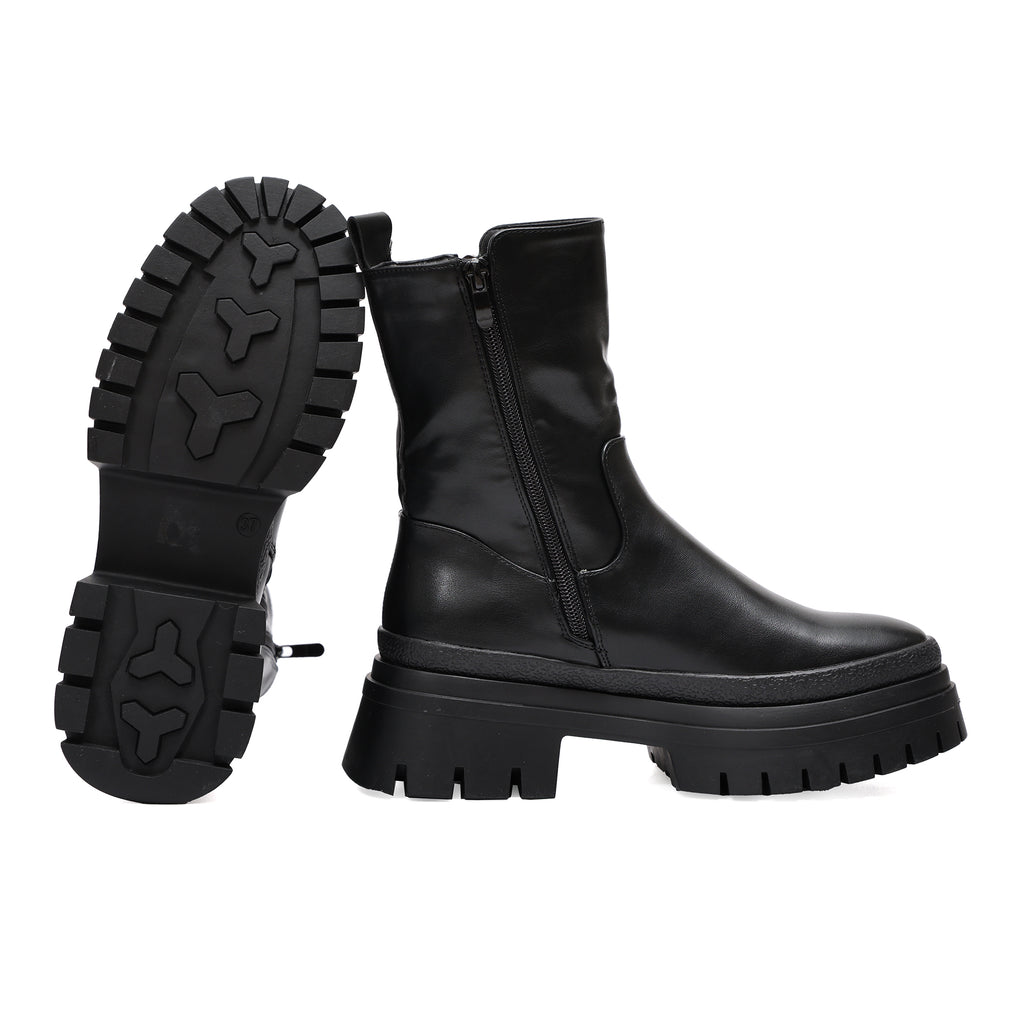 Stivaletto in simil pelle con cintura finta- Art.DQY9616