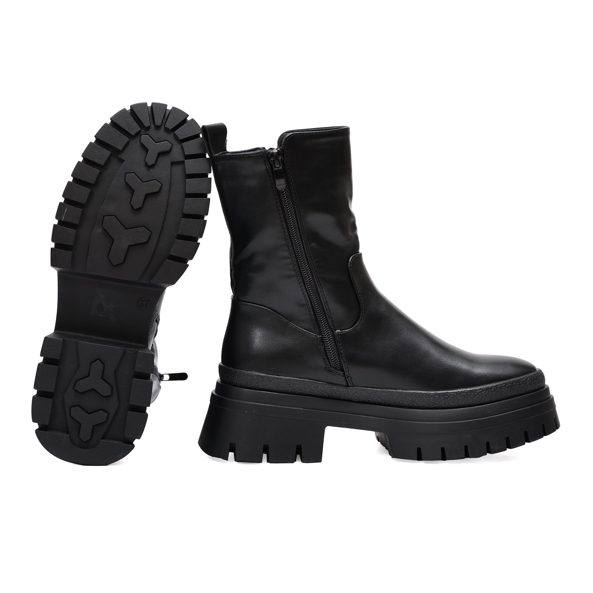 Stivaletto in simil pelle con cintura finta- Art.DQY9616