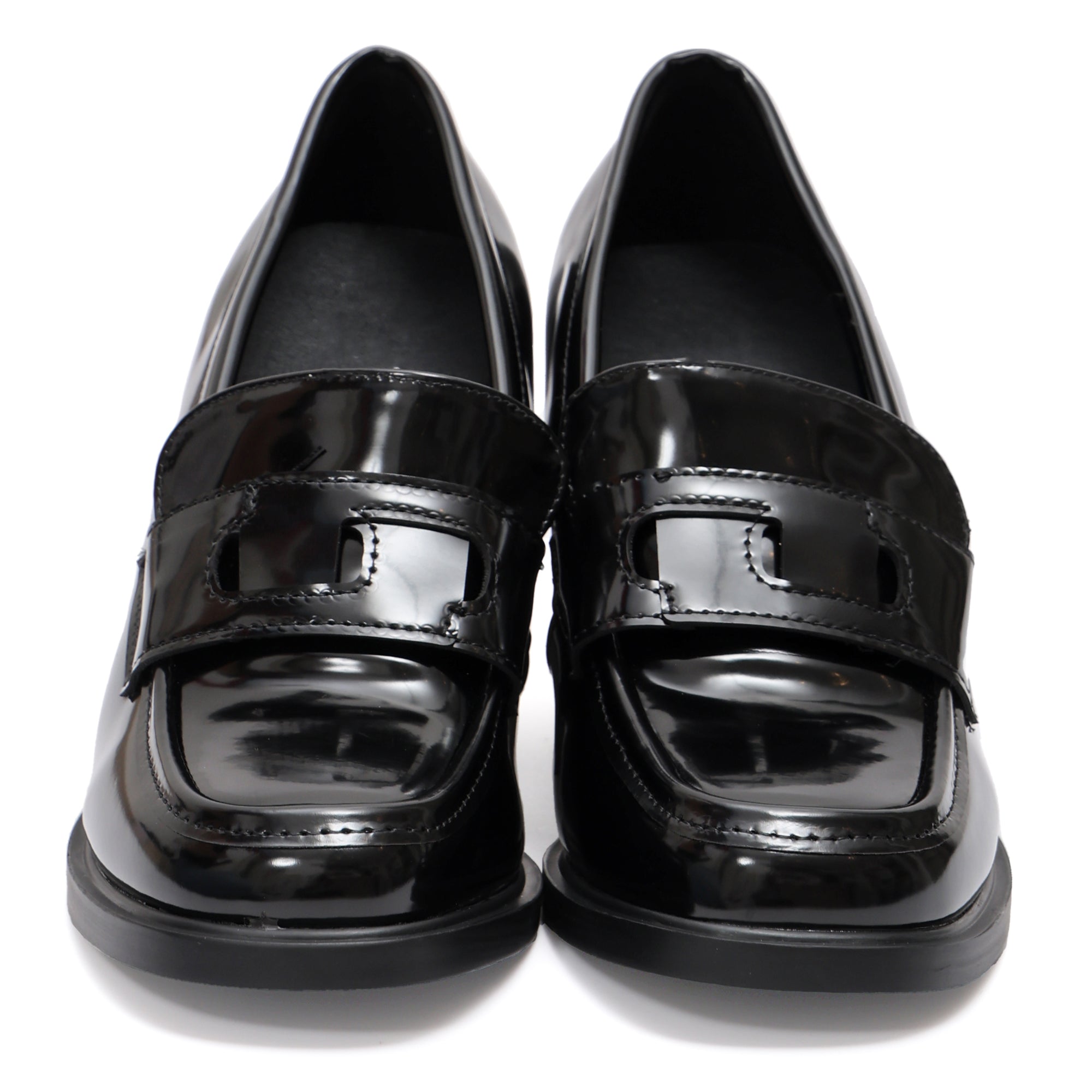Mocassino in simil pelle con tacco- Art.9238
