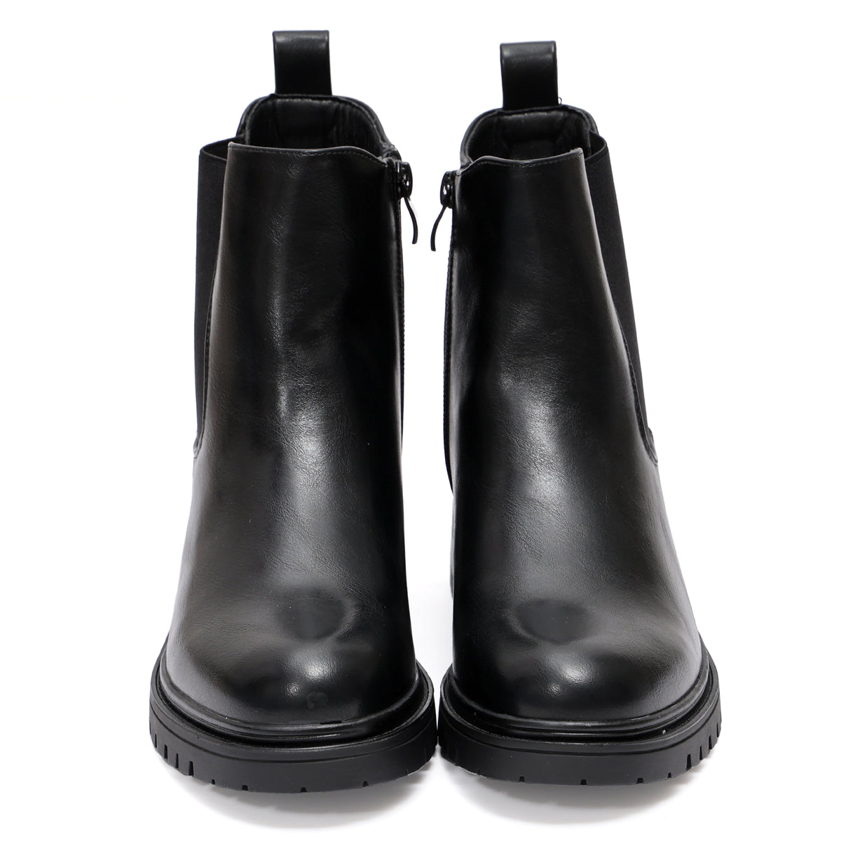 Stivaletto in simil pelle con fascia elastica- Art.9268