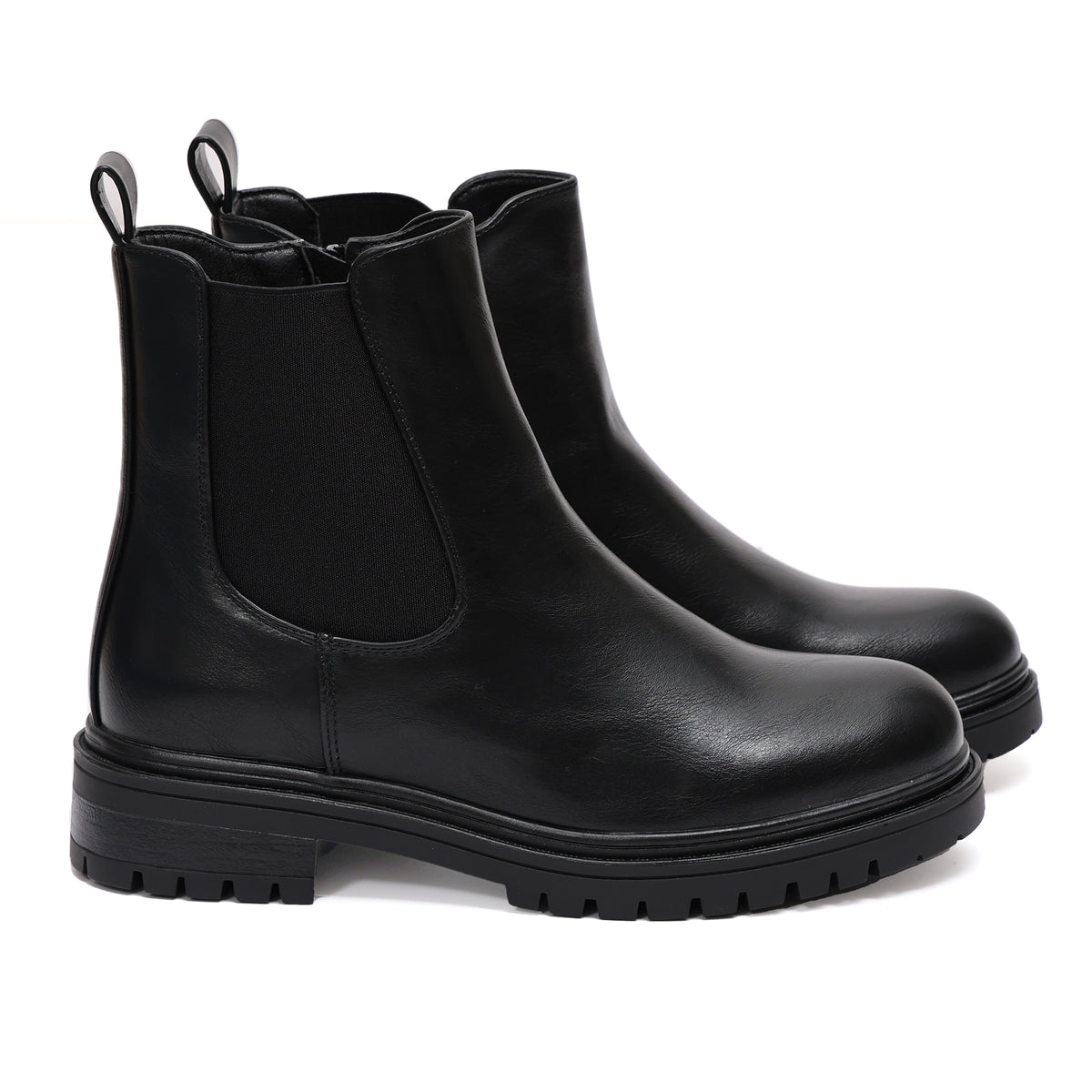Stivaletto in simil pelle con fascia elastica- Art.9268