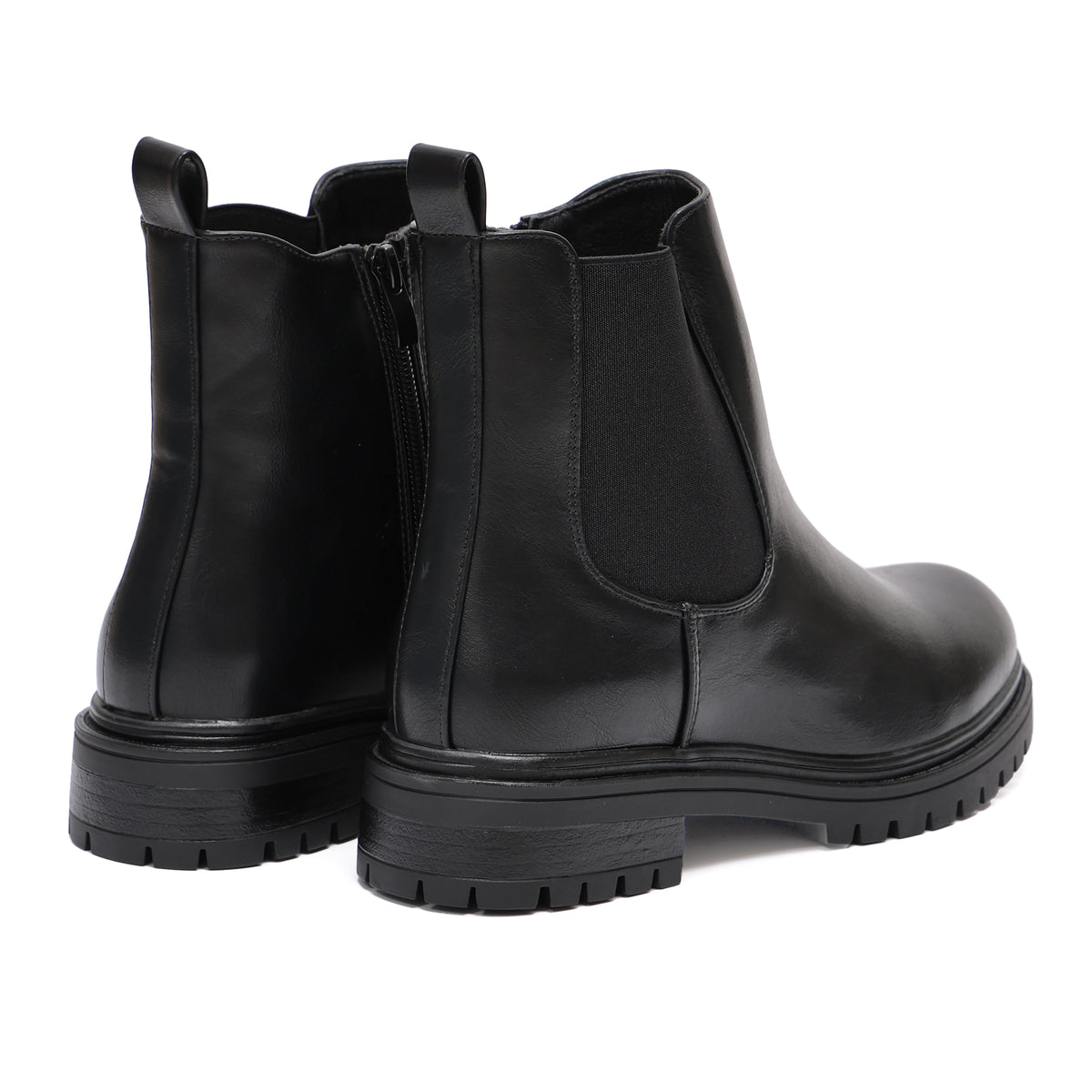 Stivaletto in simil pelle con fascia elastica- Art.9268