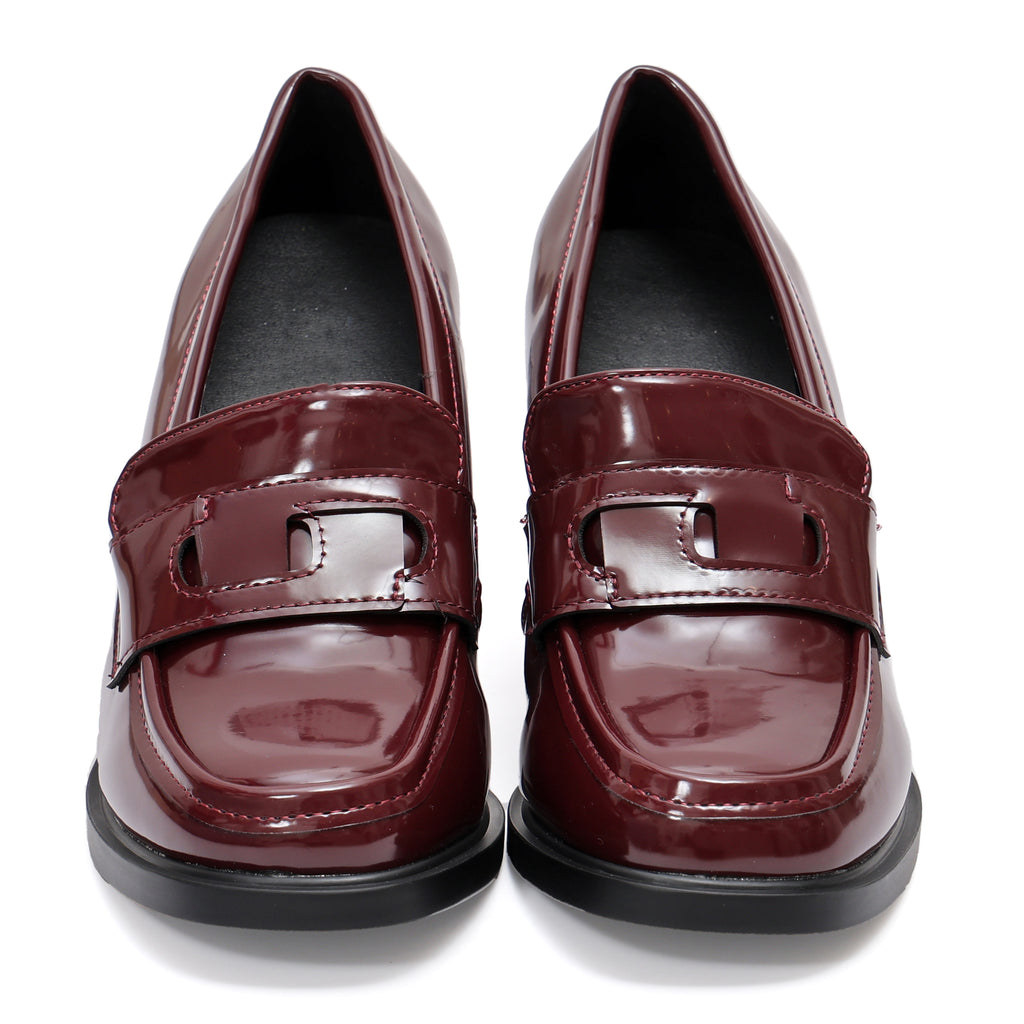 Mocassino in simil pelle con tacco- Art.9238