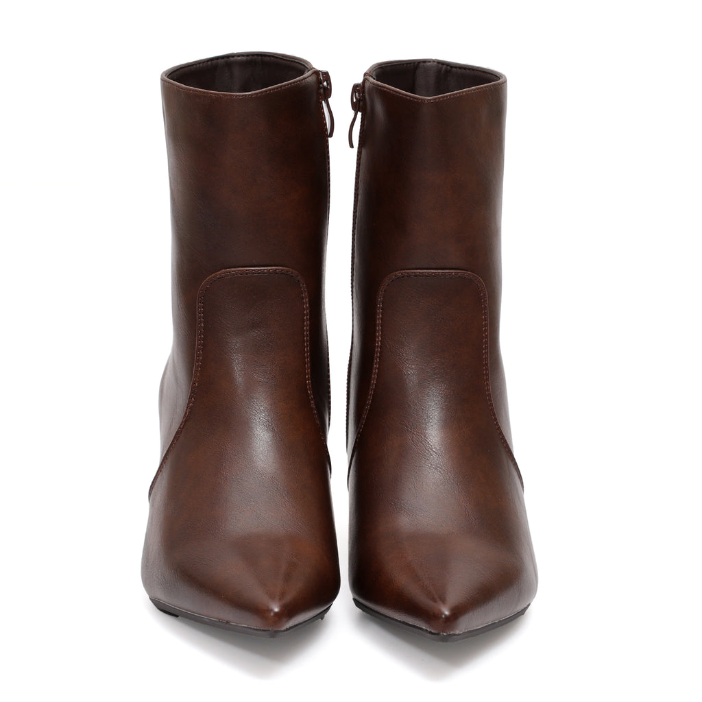 Stivaletto in simil pelle con tacco- Art.9249