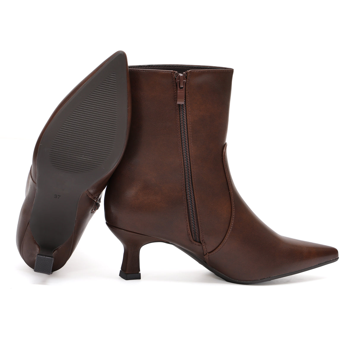 Stivaletto in simil pelle con tacco- Art.9249