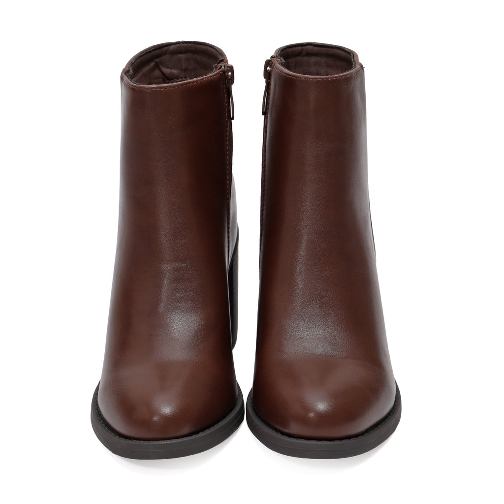Stivaletto in simil pelle con tacco- Art.BM203