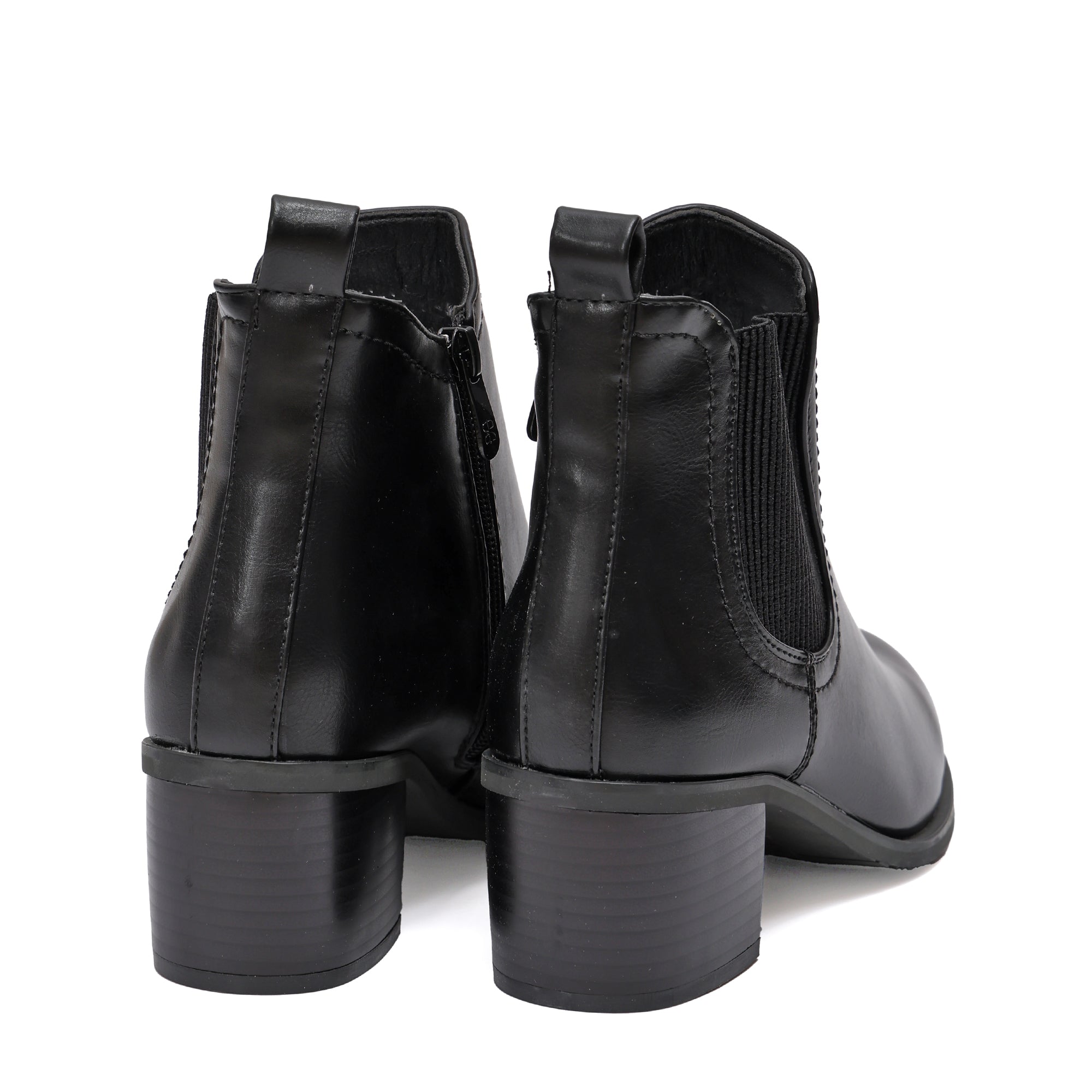 Stivaletto in simil pelle con fascia elastica- Art.CHC203