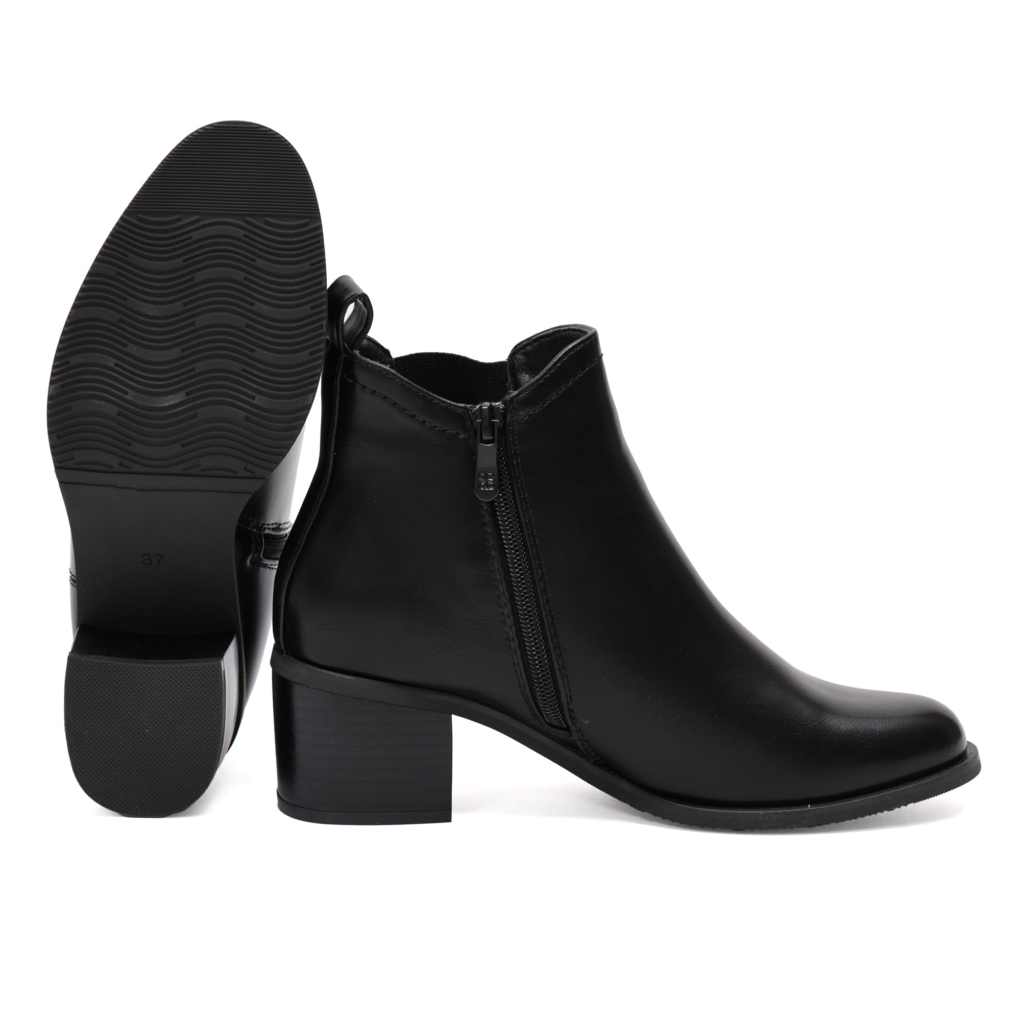 Stivaletto in simil pelle con fascia elastica- Art.CHC203