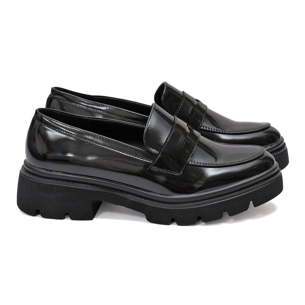 Mocassino in simil pelle con tacco comodo- Art.9241