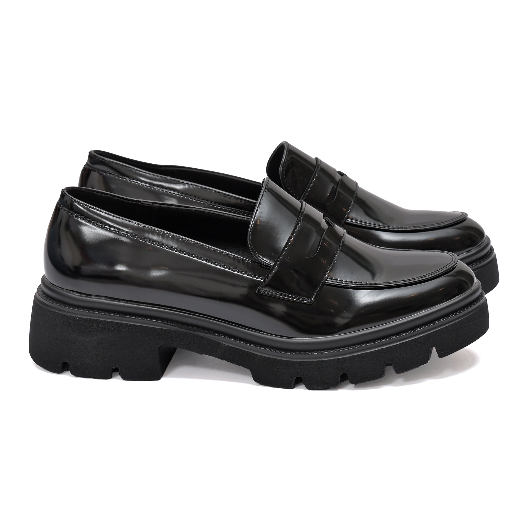 Mocassino in simil pelle con tacco comodo- Art.9241