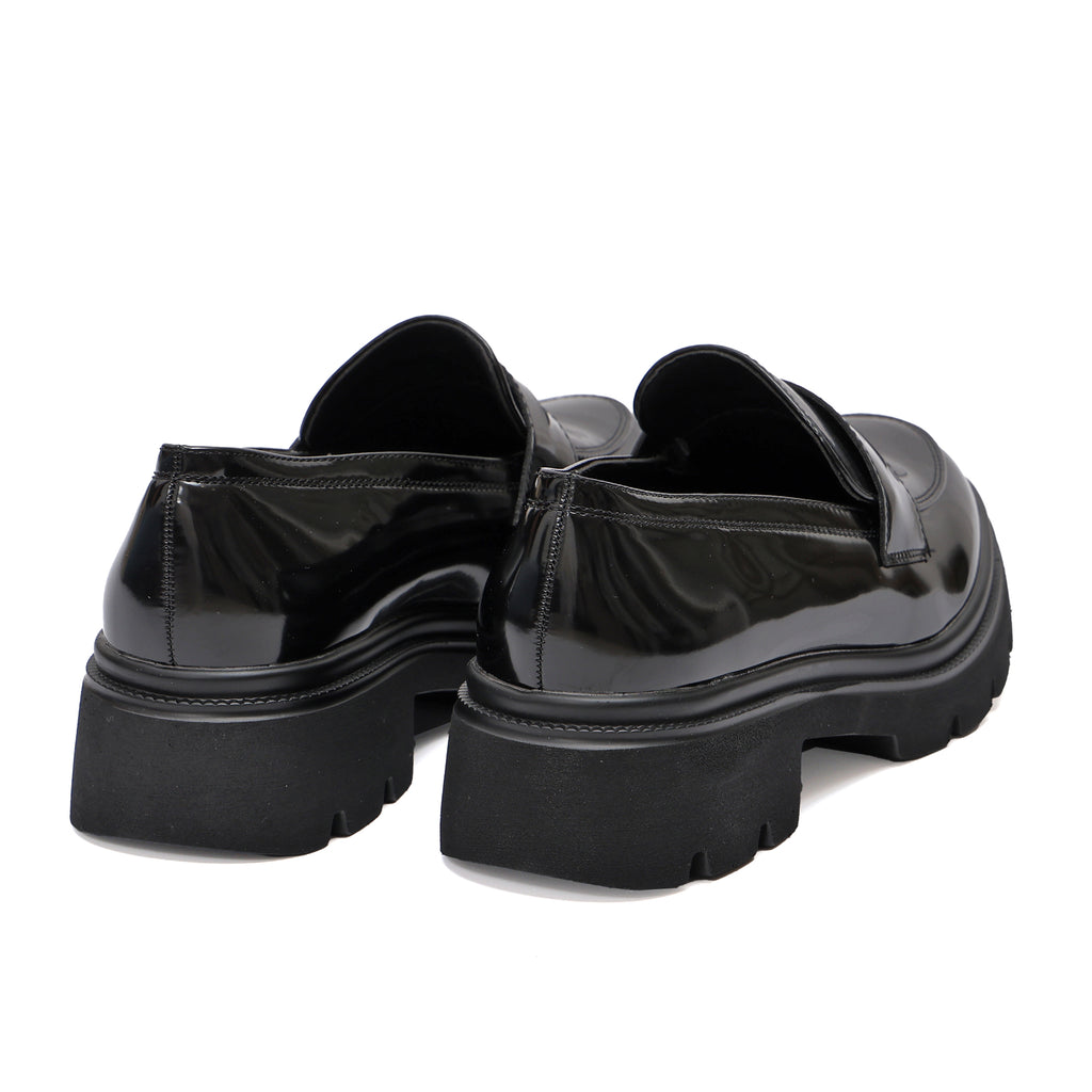 Mocassino in simil pelle con tacco comodo- Art.9241