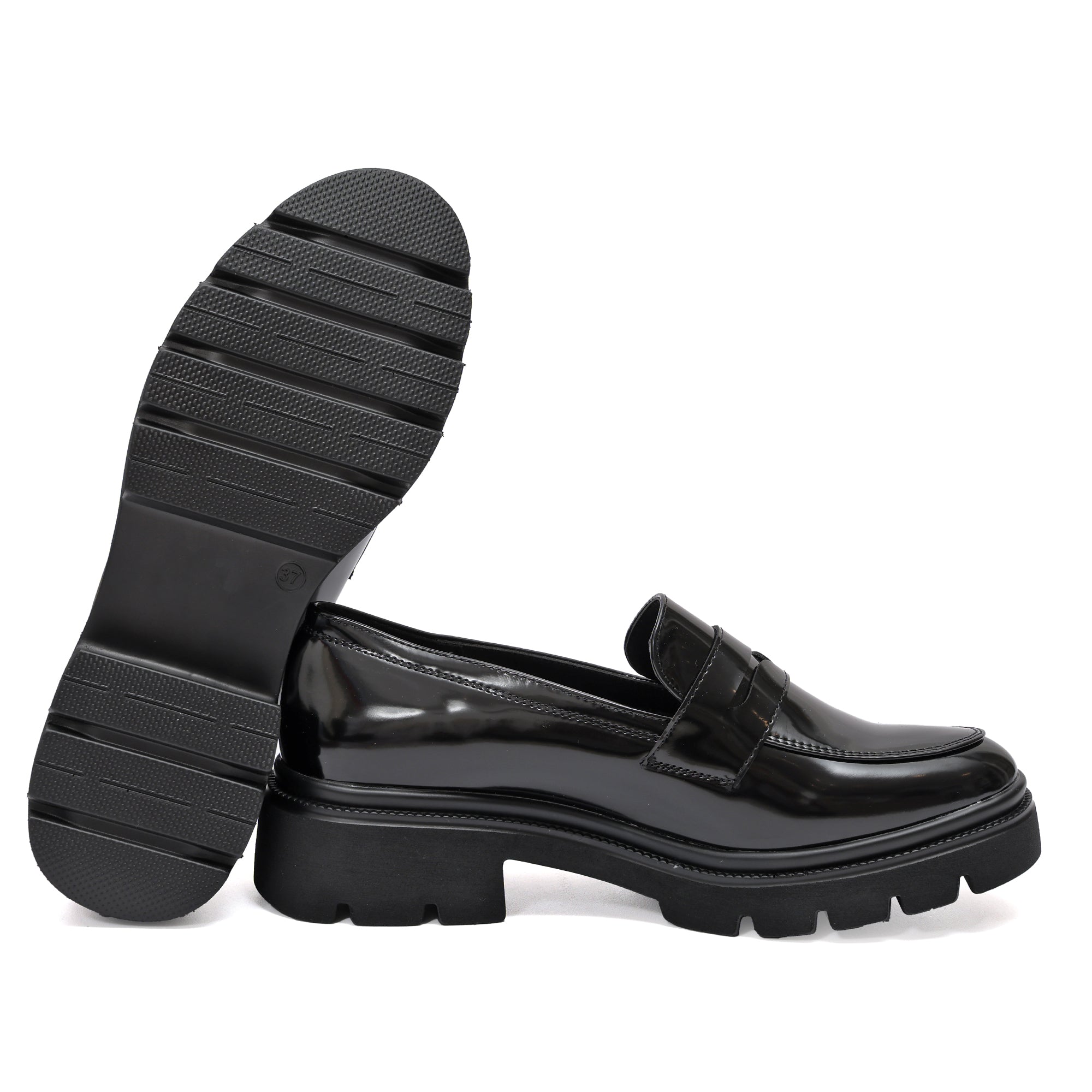 Mocassino in simil pelle con tacco comodo- Art.9241