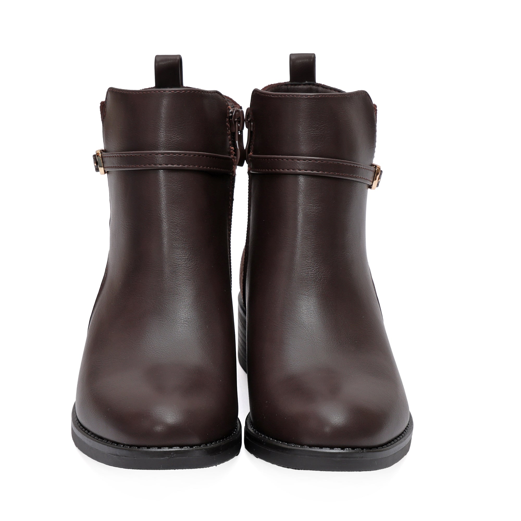Stivaletto in simil pelle con fibbia dorata- Art.68328