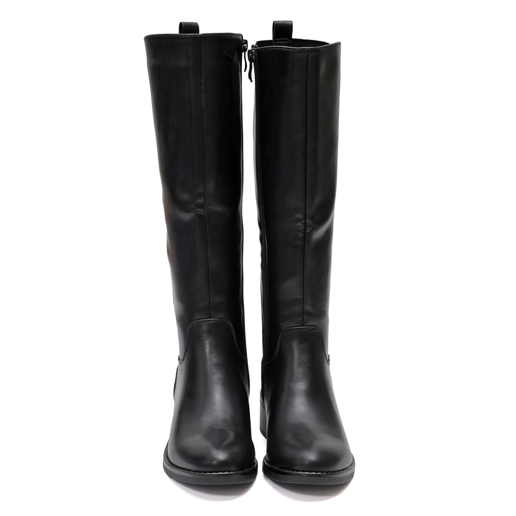 Stivale in simil pelle con elastico- Art.68319
