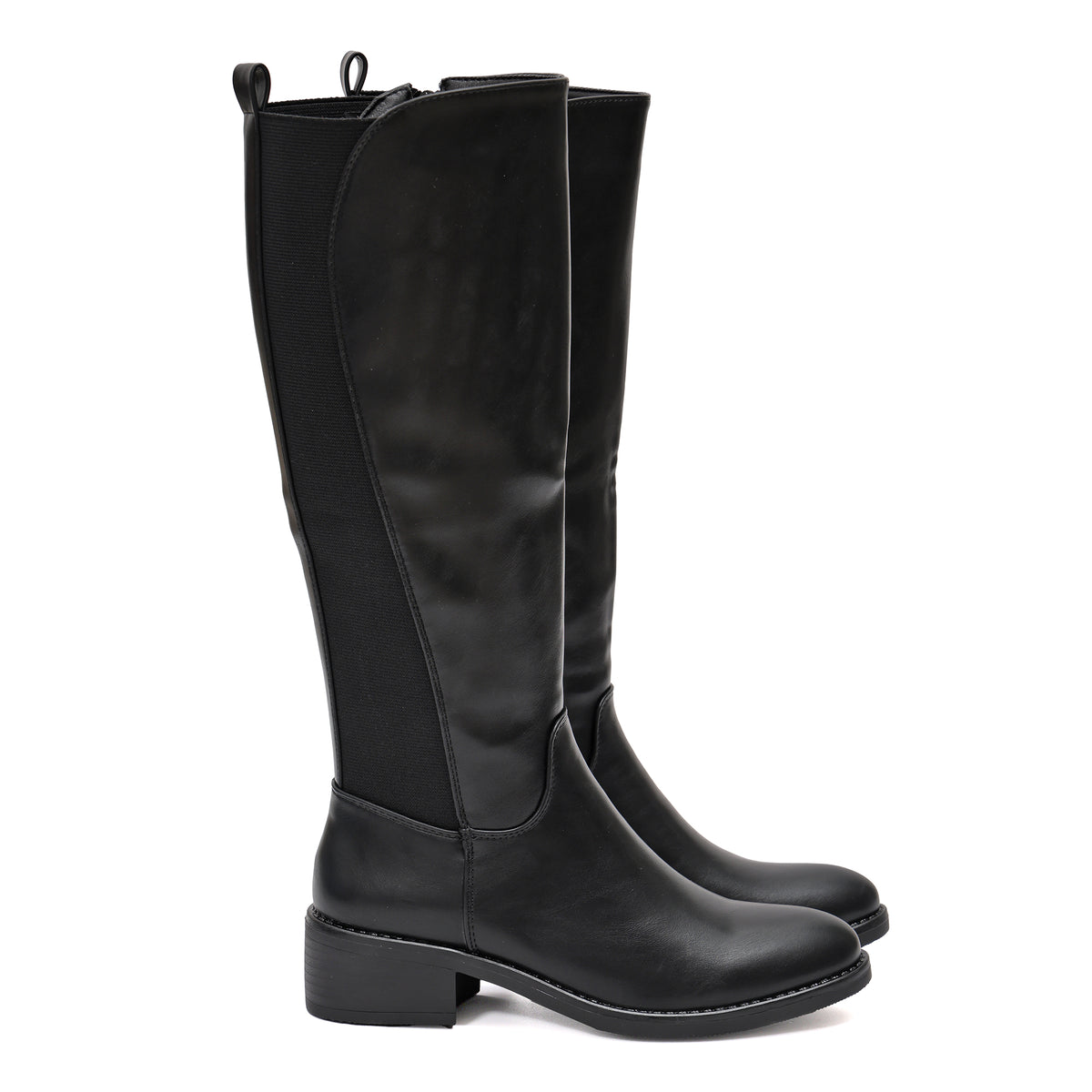 Stivale in simil pelle con elastico- Art.68319