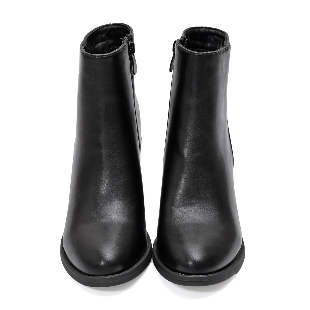 Stivaletto in simil pelle con tacco- Art.BM203