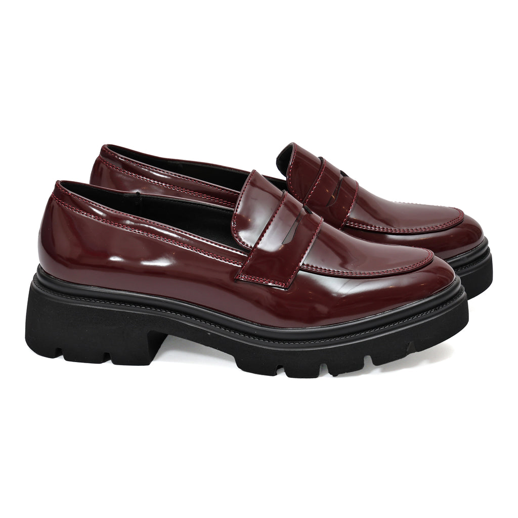 Mocassino in simil pelle con tacco comodo- Art.9241