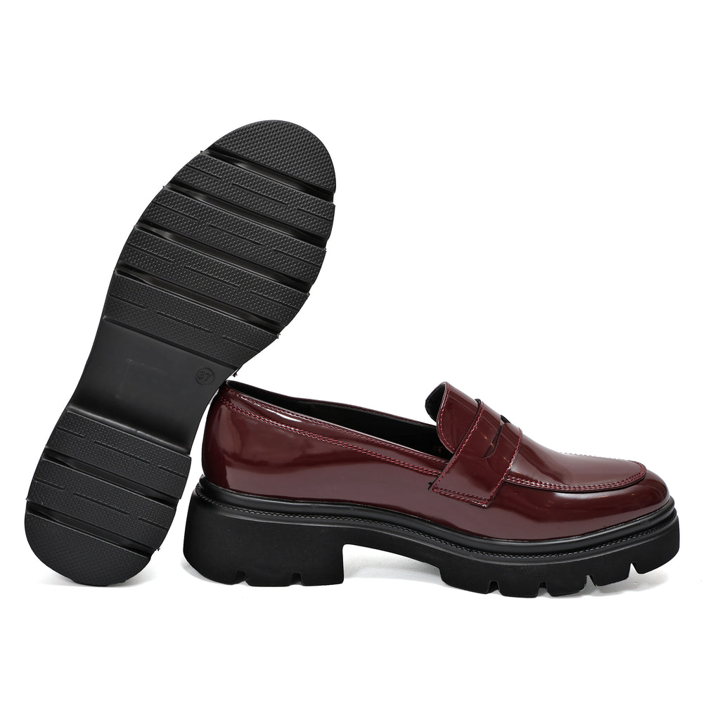 Mocassino in simil pelle con tacco comodo- Art.9241