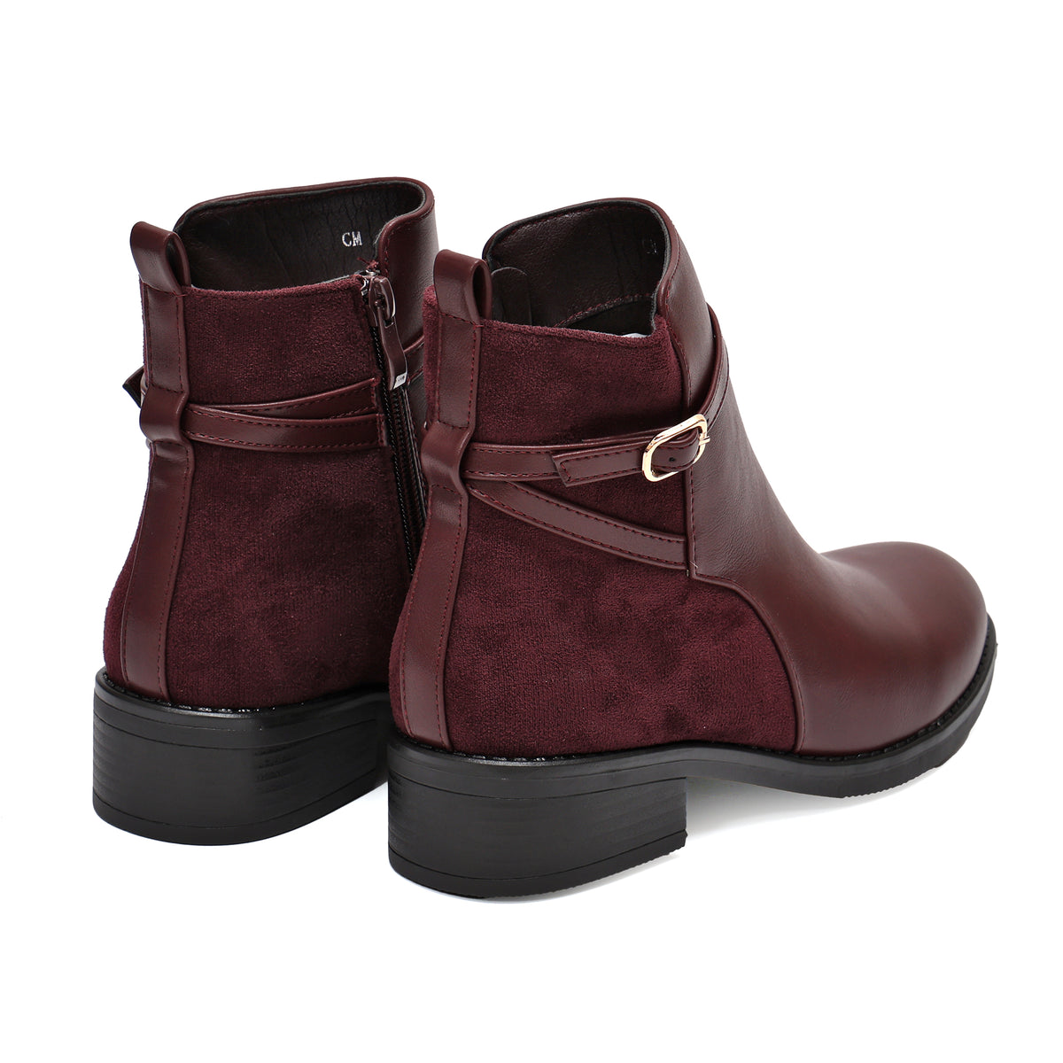 Stivaletto in simil pelle con fibbia dorata- Art.68328